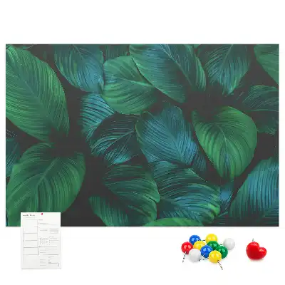 Tablă de plută cu design de frunze Natură