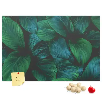 Tablă de plută cu design de frunze Natură