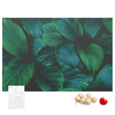 Tablă de plută cu design de frunze Natură