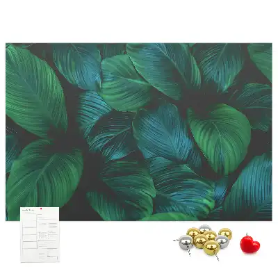 Tablă de plută cu design de frunze Natură
