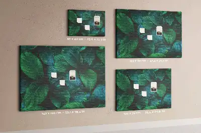 Tablă de plută cu design de frunze Natură