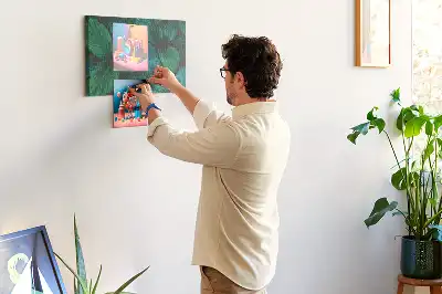 Tablă de plută cu design de frunze Natură