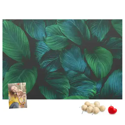 Tablă de plută cu design de frunze Natură