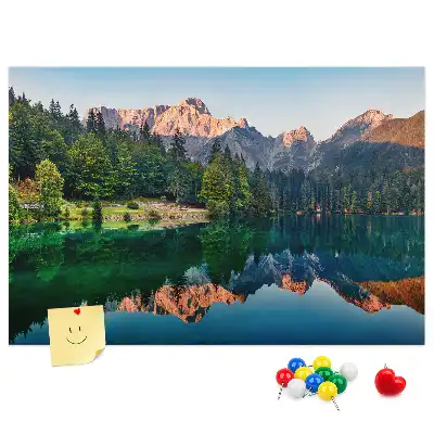 Panou de plută cu peisaj lac