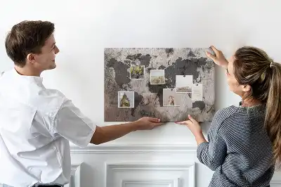 Hartă din plută cu aspect de beton arhitectural