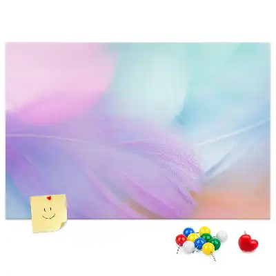 Tablă de plută cu pioneze colorate