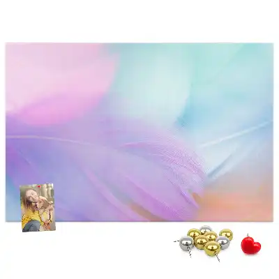 Tablă de plută cu pioneze colorate