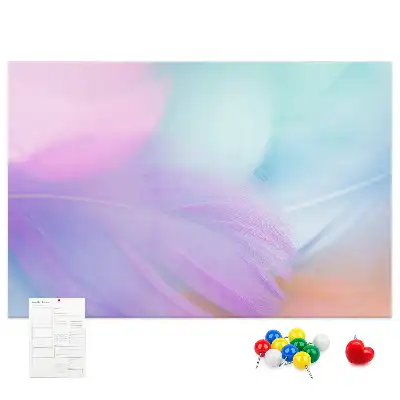 Tablă de plută cu pioneze colorate