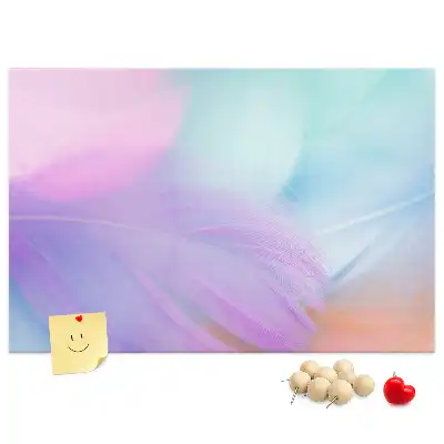 Tablă de plută cu pioneze colorate