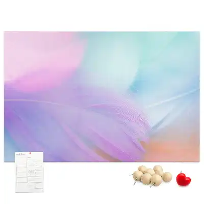 Tablă de plută cu pioneze colorate