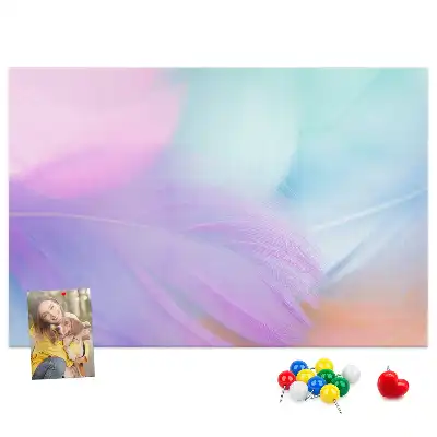 Tablă de plută cu pioneze colorate