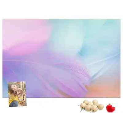 Tablă de plută cu pioneze colorate