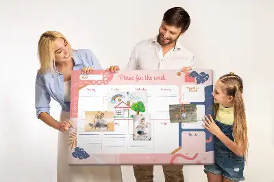 Panou de plută pentru planificarea săptămânii