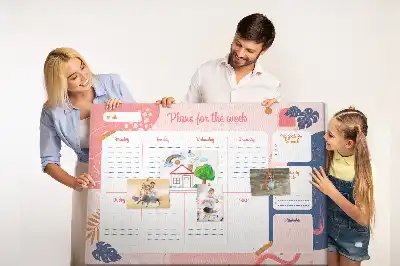 Panou de plută pentru planificarea săptămânii