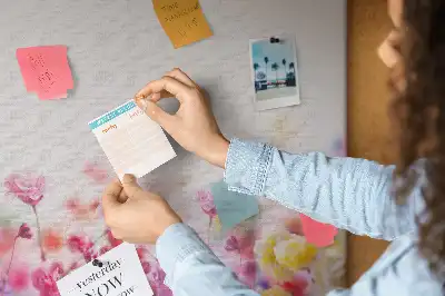 Panou din plută Flori pe pajiște