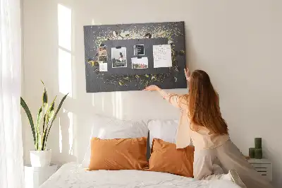 Tablă de plută cu confetti aurii