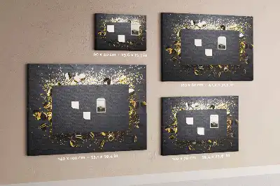 Tablă de plută cu confetti aurii