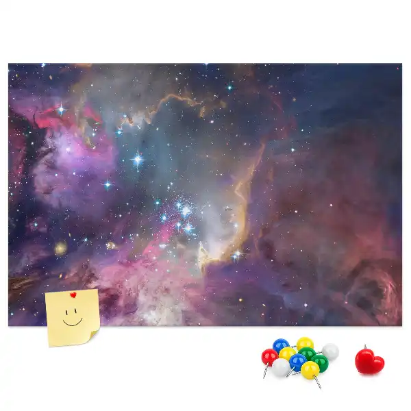 Tablou din plută cu harta lumii Galaxie