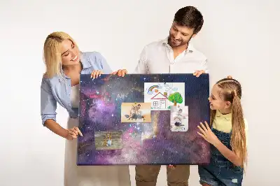 Tablou din plută cu harta lumii Galaxie