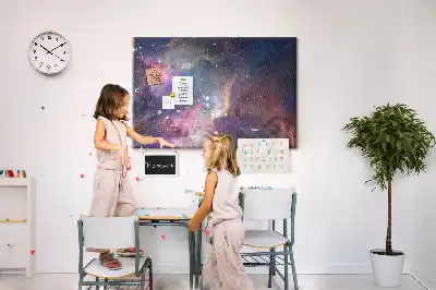 Tablou din plută cu harta lumii Galaxie