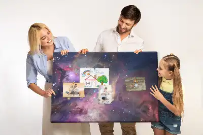 Tablou din plută cu harta lumii Galaxie