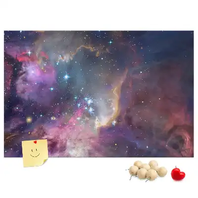 Tablou din plută cu harta lumii Galaxie