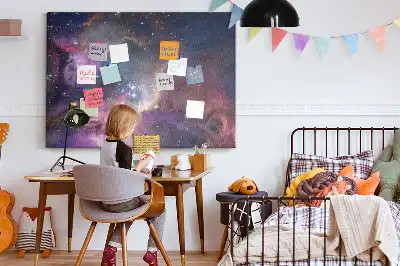 Tablou din plută cu harta lumii Galaxie
