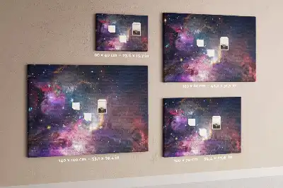 Tablou din plută cu harta lumii Galaxie
