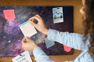 Tablou din plută cu harta lumii Galaxie