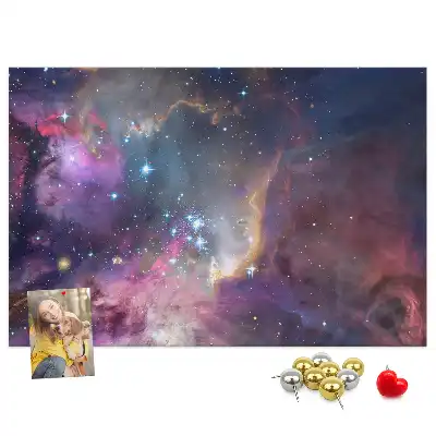 Tablou din plută cu harta lumii Galaxie