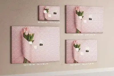 Panou din plută cu motiv buchet de flori