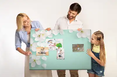 Panou din plută cu model margarete înflorite