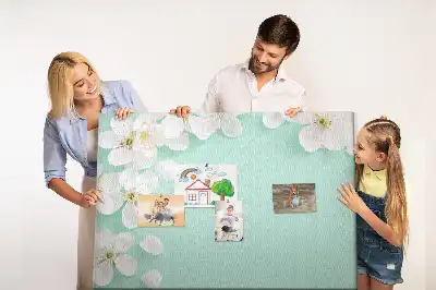Panou din plută cu model margarete înflorite