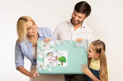Panou din plută cu model margarete înflorite