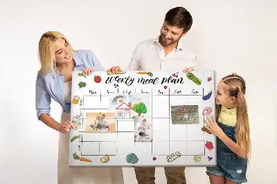 Tablă din plută pentru meniul săptămânal
