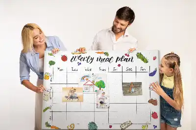 Tablă din plută pentru meniul săptămânal