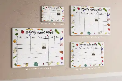 Tablă din plută pentru meniul săptămânal