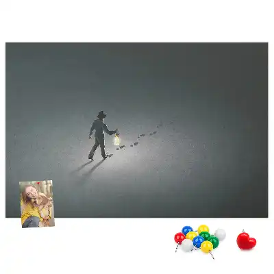 Panou din plută Drumeț în întuneric