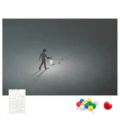 Panou din plută Drumeț în întuneric
