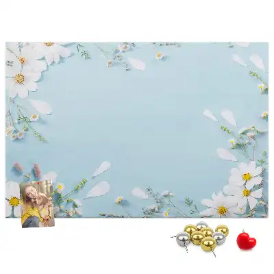 Panou din plută cu ramă florală