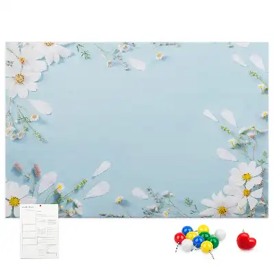 Panou din plută cu ramă florală