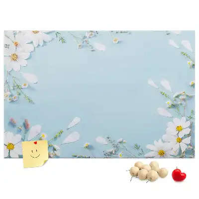 Panou din plută cu ramă florală