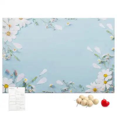 Panou din plută cu ramă florală