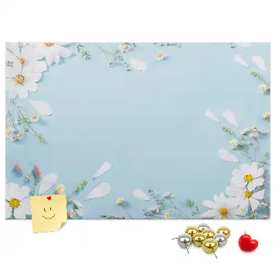 Panou din plută cu ramă florală