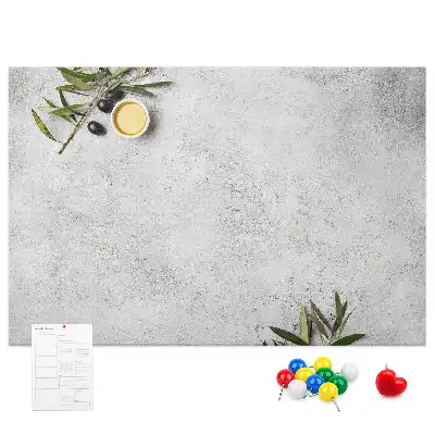 Tablă de plută minimalistă cu model de măsline