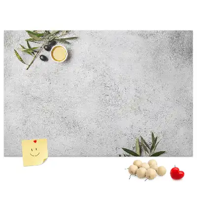 Tablă de plută minimalistă cu model de măsline