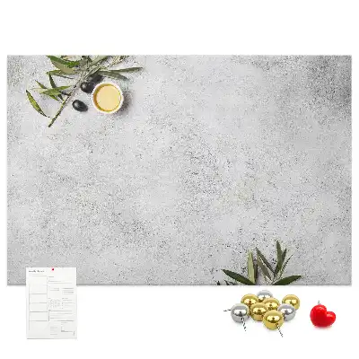 Tablă de plută minimalistă cu model de măsline