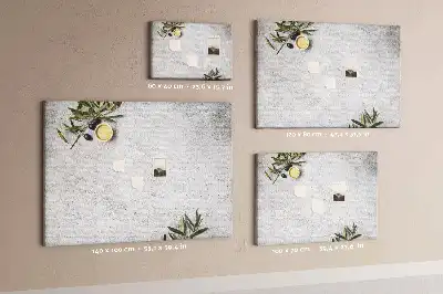 Tablă de plută minimalistă cu model de măsline