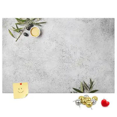 Tablă de plută minimalistă cu model de măsline