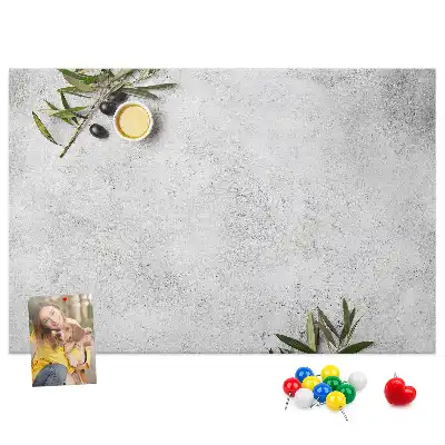 Tablă de plută minimalistă cu model de măsline
